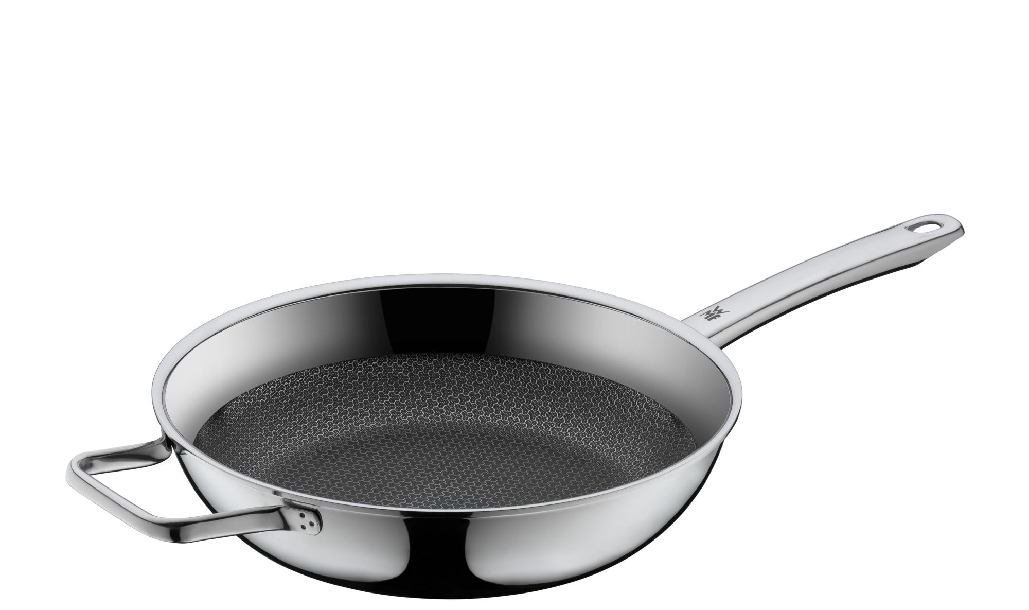 Poêle wok à induction 28 cm - Wok en acier inoxydable avec