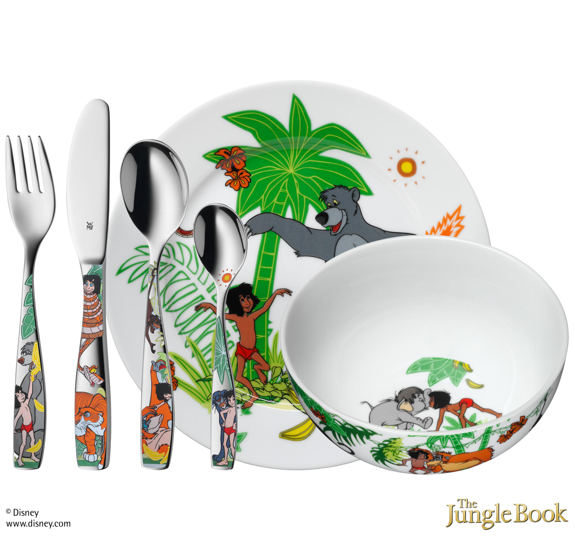 Disney Livre de la Jungle Ensemble de couverts pour enfants 6 pièces