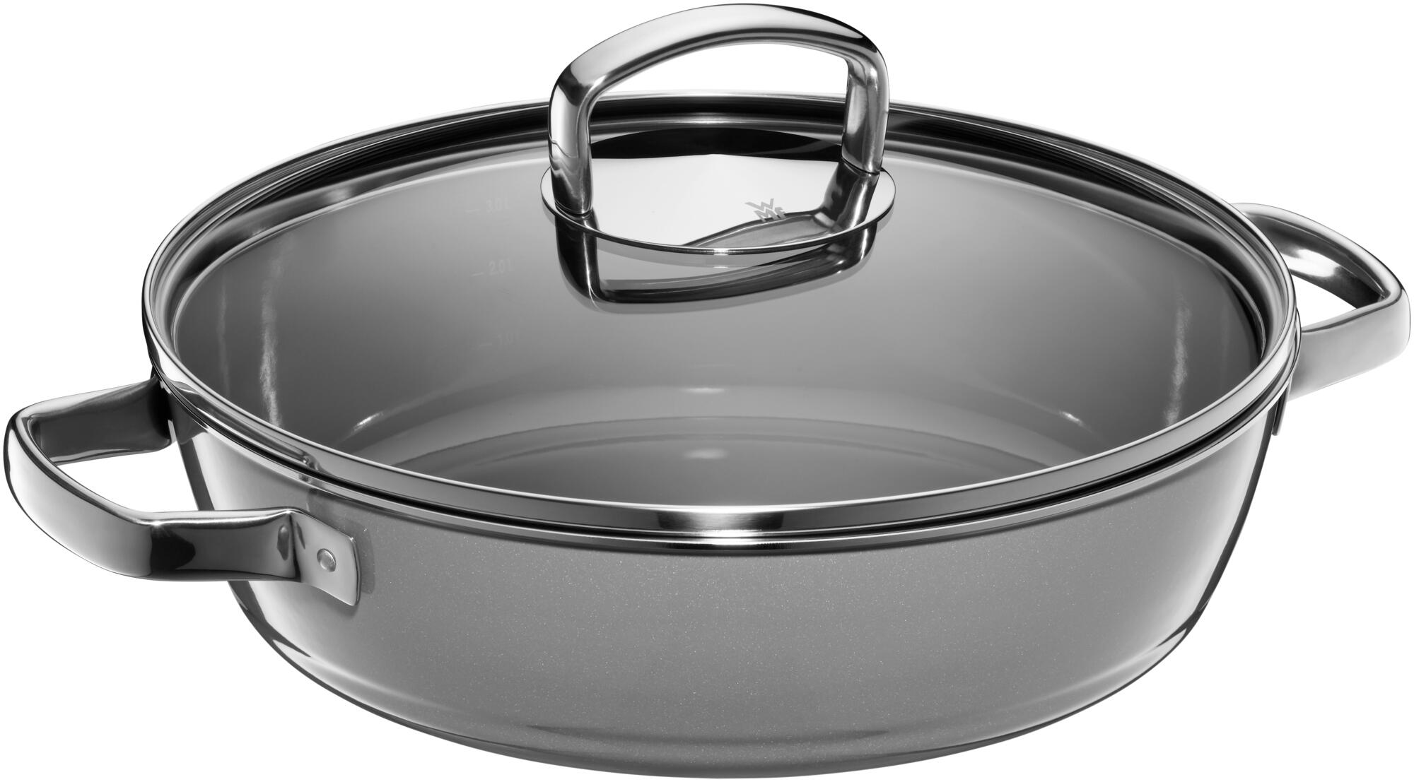 Fusiontec Mineral Sauteuse 28 cm Platinium avec couvercle