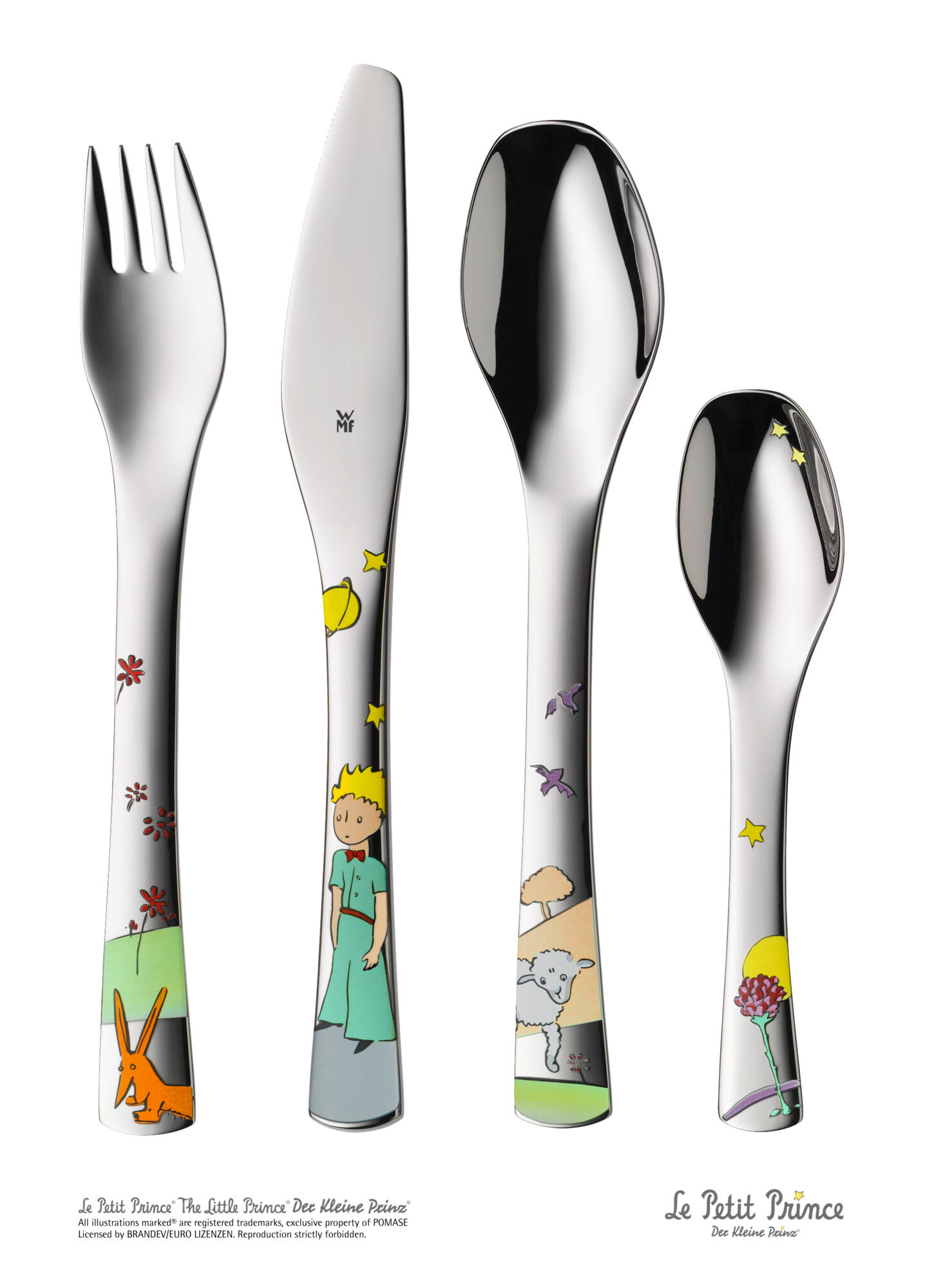 Couverts pour enfants Le Petit Prince, 4 pièces