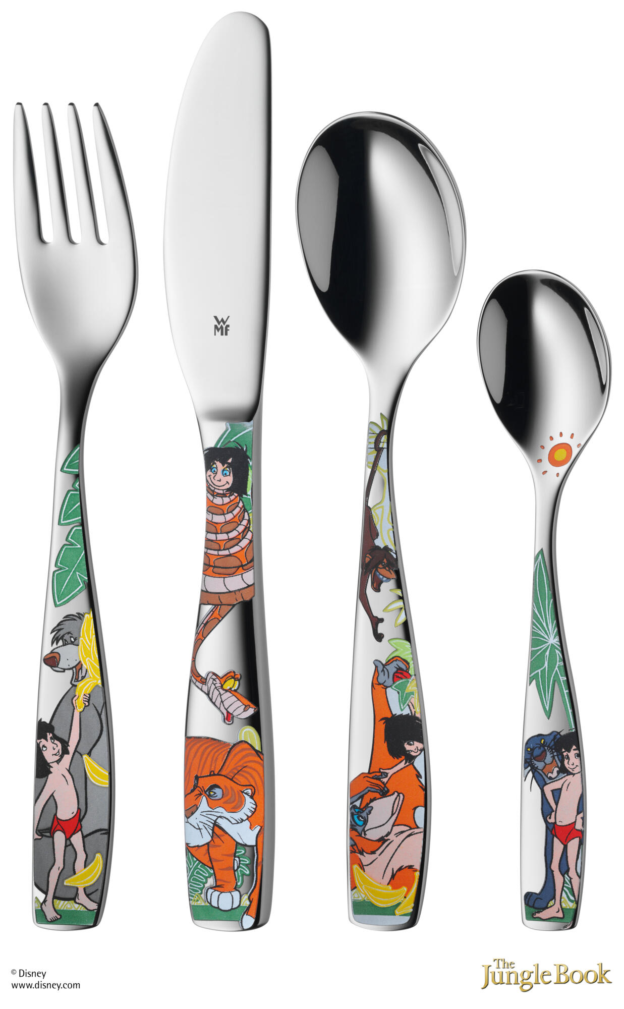 Ensemble de couverts pour enfants Le Livre de la jungle Disney, 4 pièces