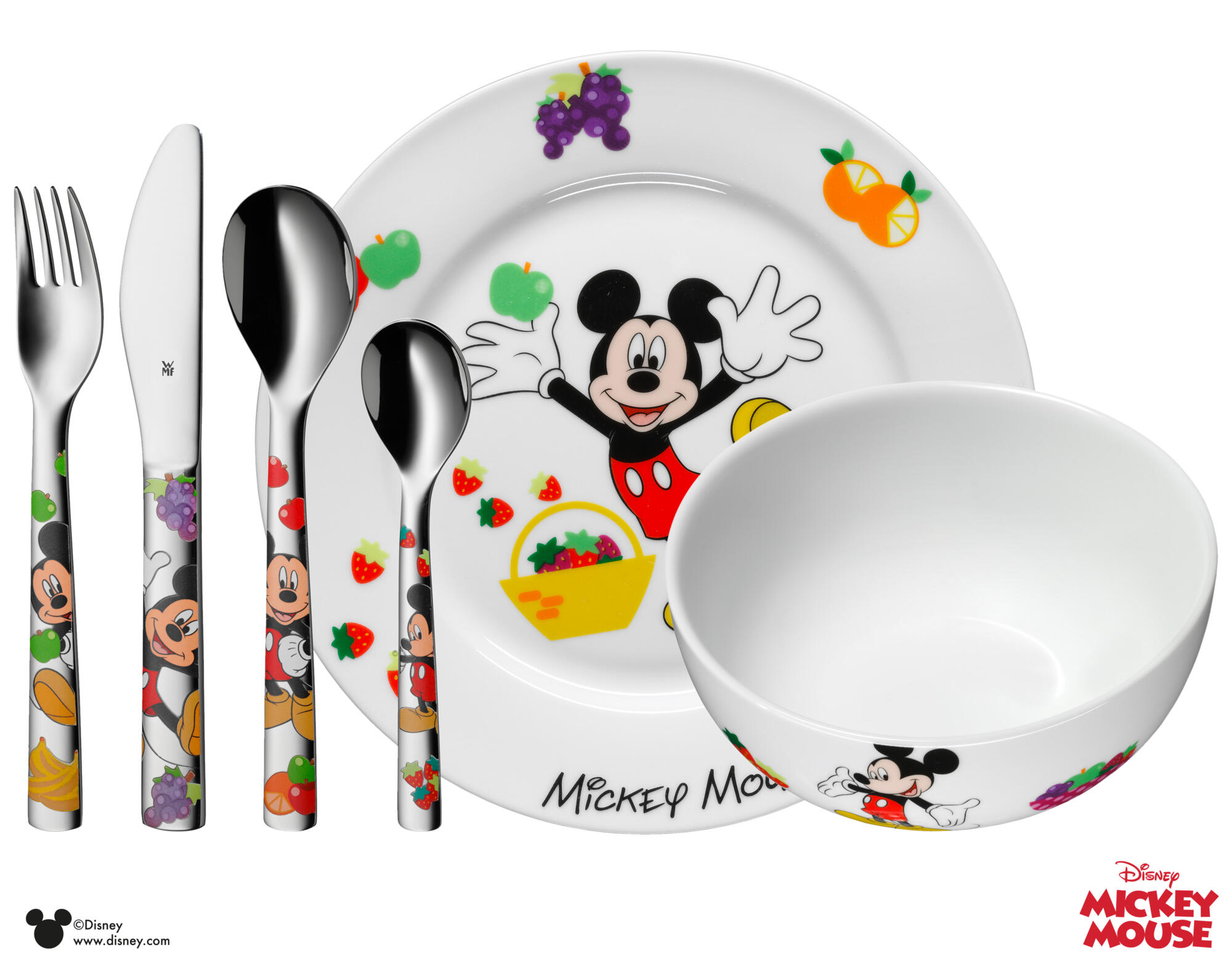 Disney Mickey Mouse Ensemble de couverts pour enfants 6 pièces