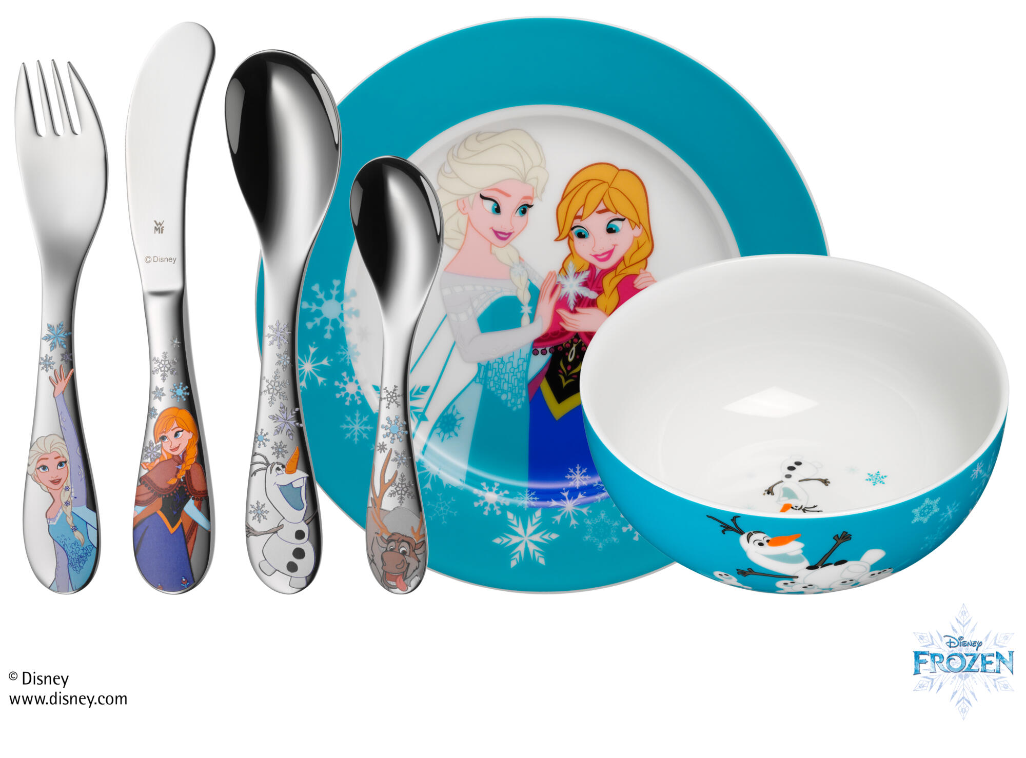 WMF Disney Reine des Neiges Ensemble de couverts pour enfants 6 pièces