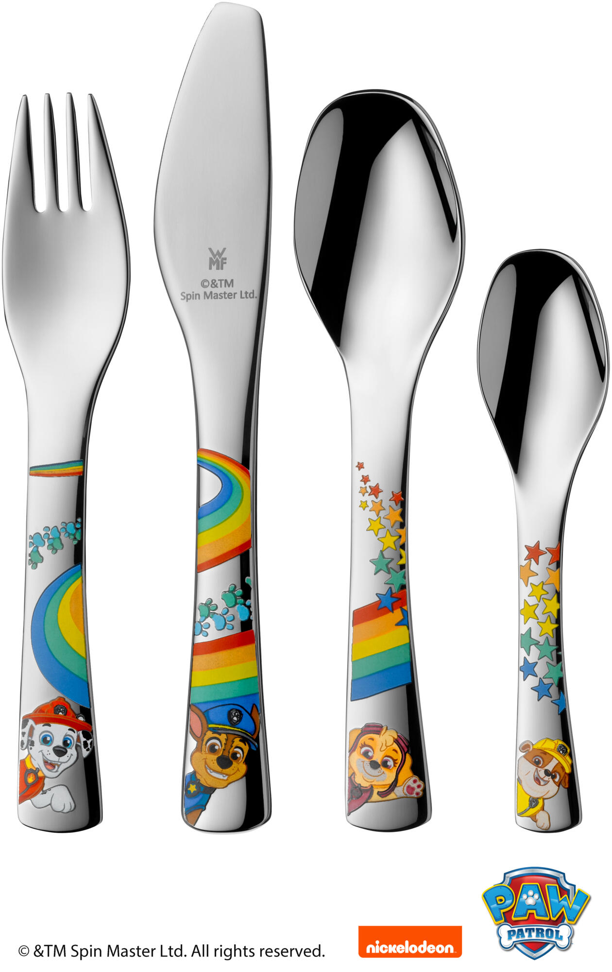 Couverts enfants Pat'Patrouille Set 4 pièces